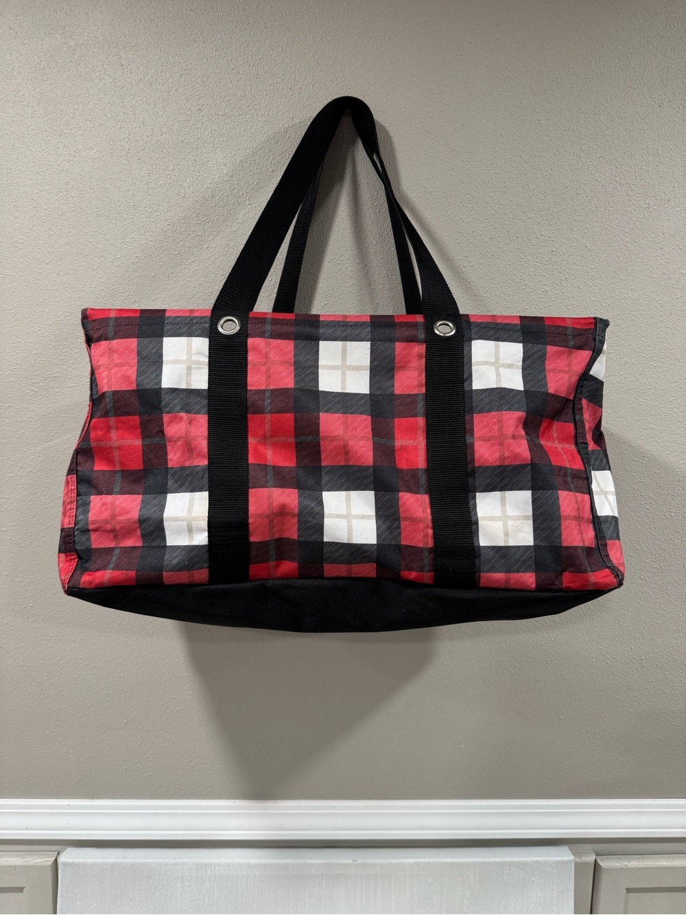 Thirty One Checkered Tote Bag - Picture 2 of 5